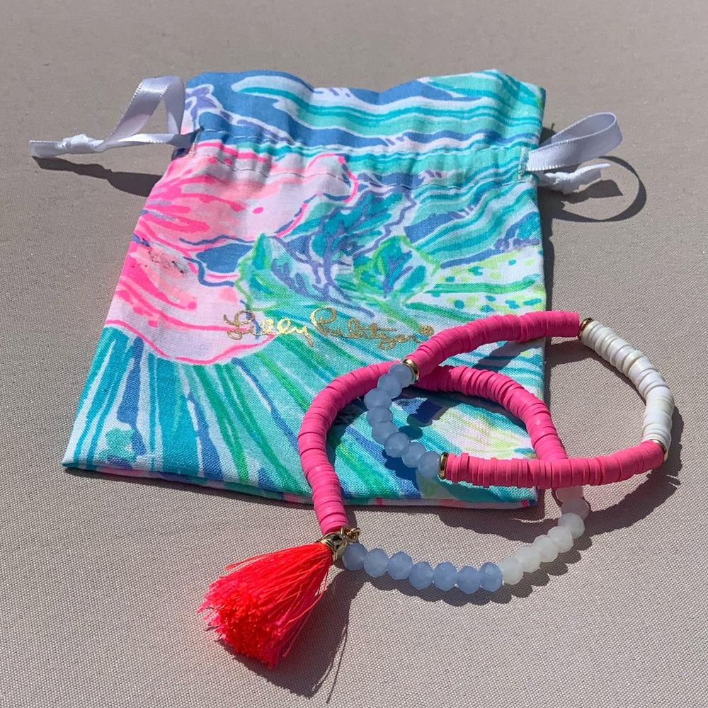 Lilly Pulitzer bracelets pink blue
